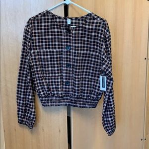 Plaid Blouse